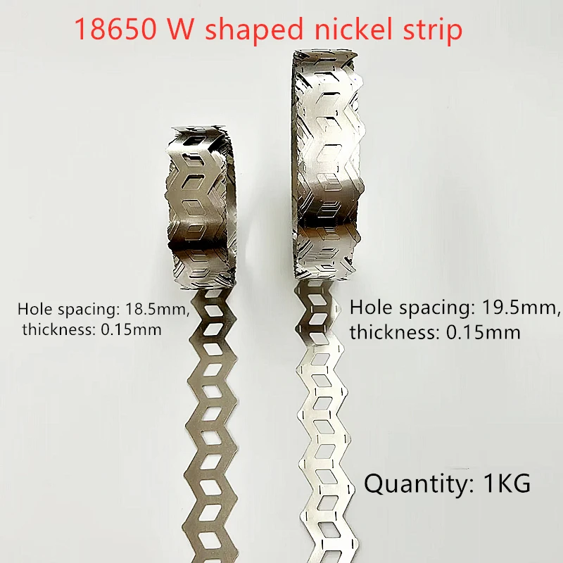 

1KG 18650 2P Nickel Plated Strip Power Lithium Battery Welding Connecting Piece Displaced Nickel Plating Strip W-type Nicke