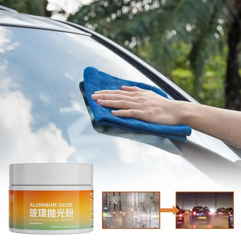 120g Car Windshield Polishing Powder Glass Mirrors Composite Repair Polishing Window Powder Scratch Tool Oil Film Cleaning Power