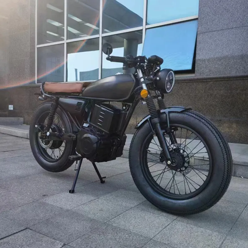 STLF Cross-border Export Retro Electric Motorcycle for Knight 2000W 60km/h Max Speed