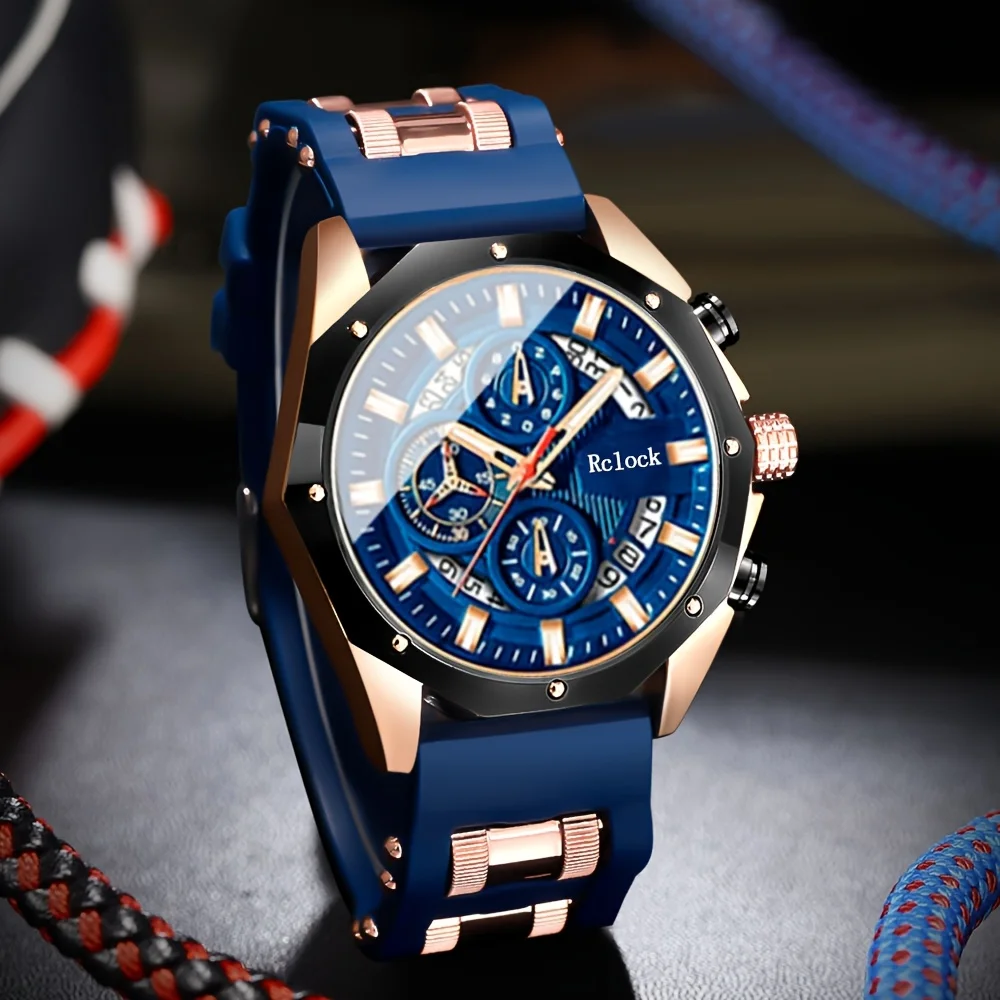 2pc Trend Latest Elegant Fashion Avant garde Quartz Watch Avant garde Fashion Vitality Watch