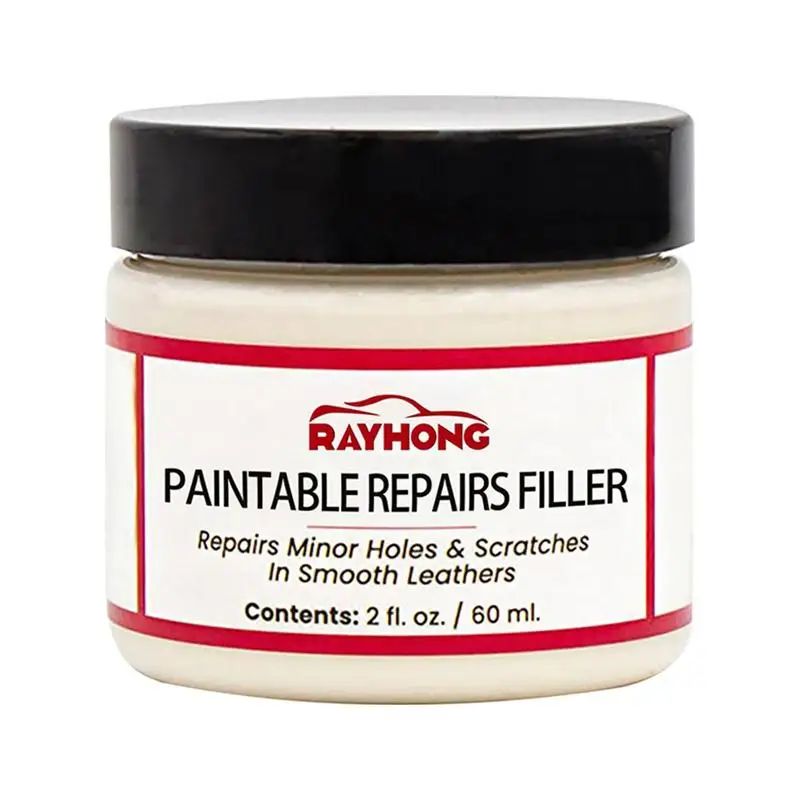 Leather restoring paste 60ml Natural Leather Filler Repair Compound Leather Restoration Cream For Tears Crack Burns Holes Filler