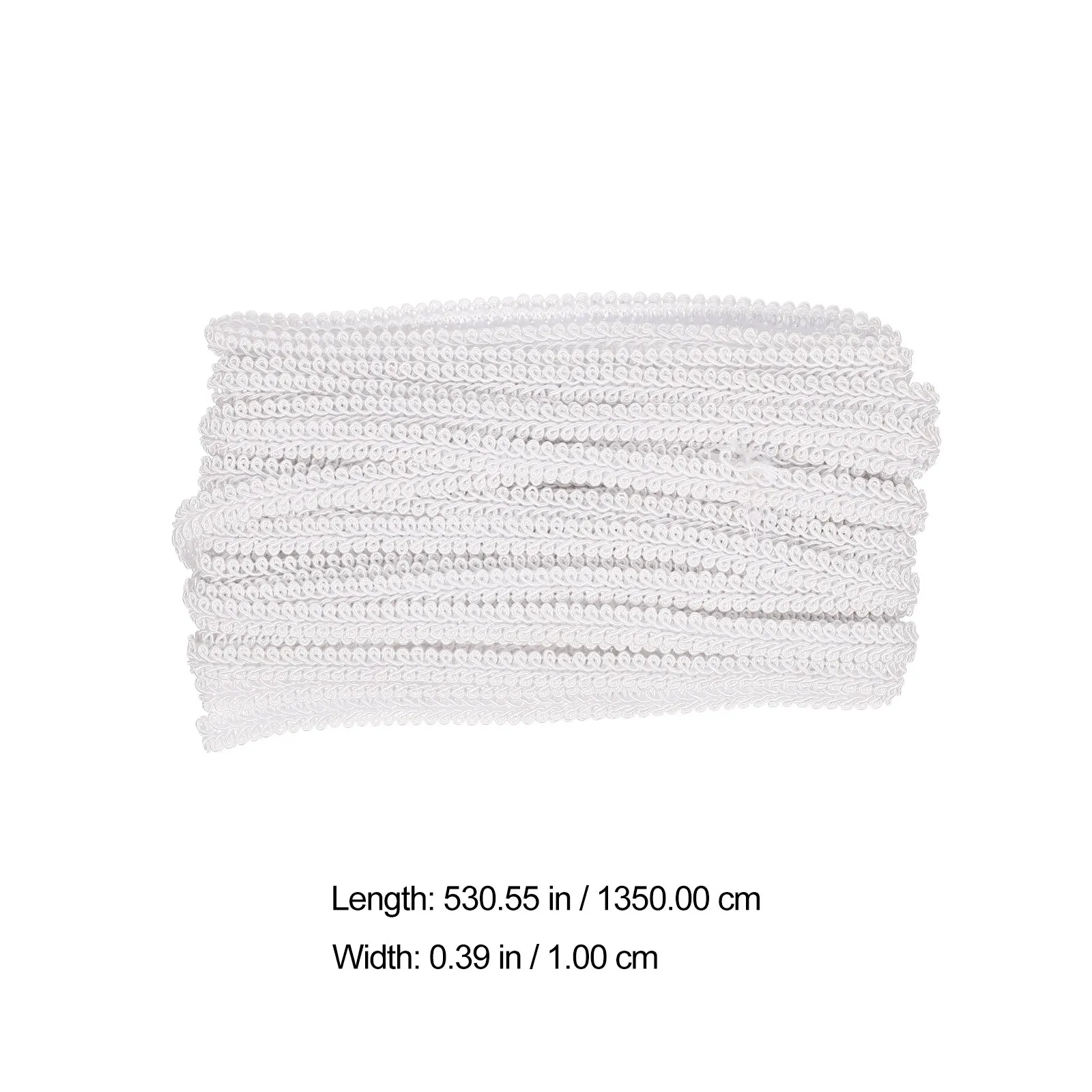 

1 Roll Polyester Wave Fringe Trim Decorative Lace Trim for Curtains Sofa Cushion Sewing DIY Garment Accessories Craft