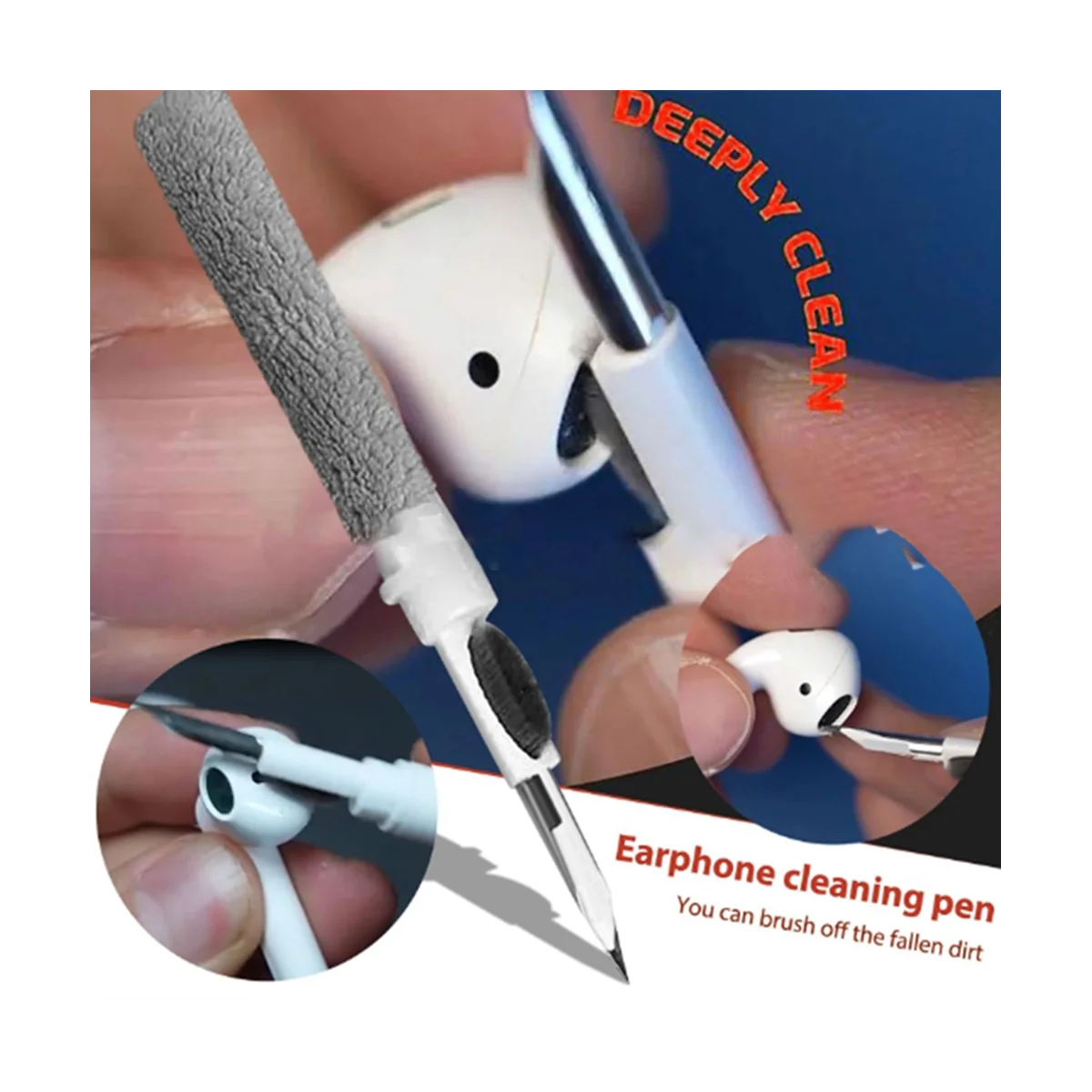 Bluetooth Headset Cleaning Pen Multi-Function Dust Removal Cleaning Artifact Computer Keyboard Cleaner Tool