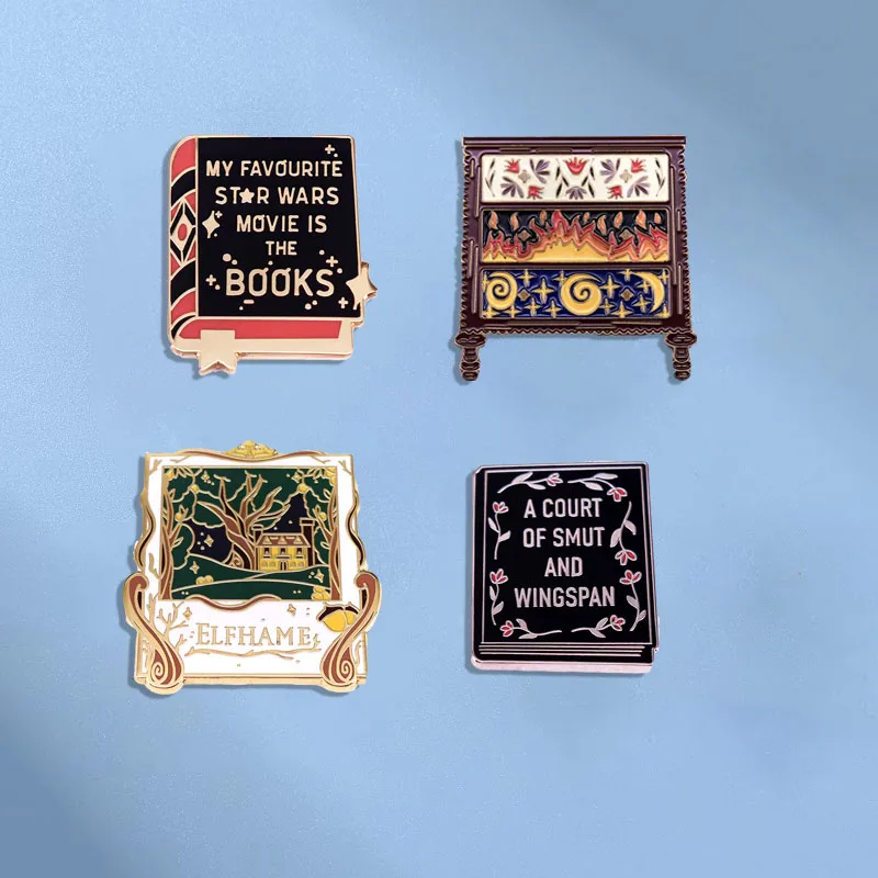 Classic Fantasy Novel Enamel Pin Reading Book Lover Badge Brooch Unique Jewelry Gift Clothing Bag Accessories For Friends