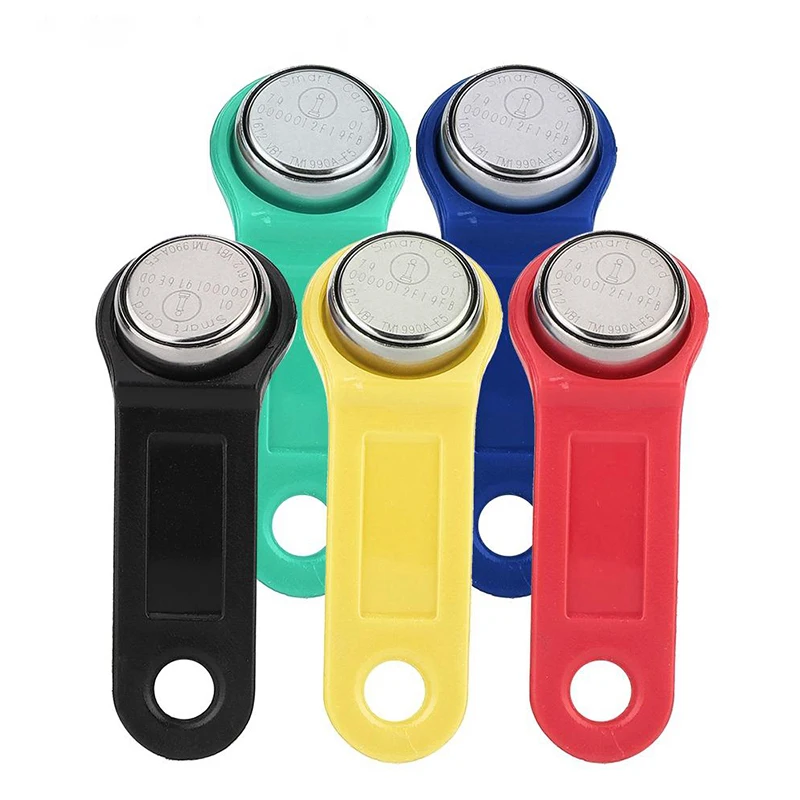 Multicolor 50pcs/lot Rewritable RFID RW1990 iButton TM Touch Memory Clone Duplicate Key Copy Card Sauna Key Optional Color Kit