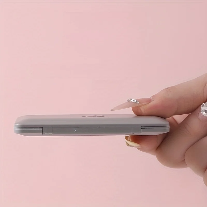 1 x Mini-Laptop-förmiger Klappspiegel für Reisen und Make-up, Klappspiegel Mini, tragbarer Spiegel ﻿