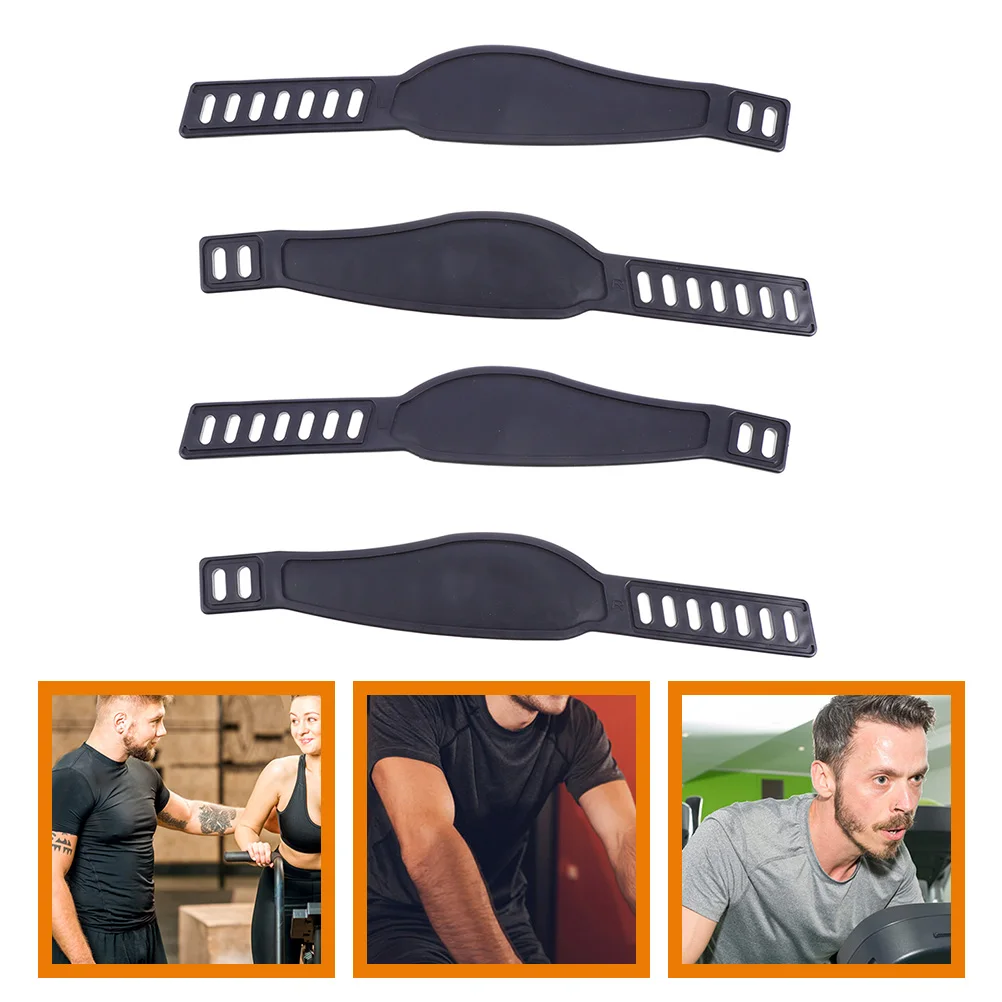 

2 Pairs Foot Strap Bike Gym Accessories Long Heavy Duty Non Slip Plastic Bicycle Fitness Adjustable Pedal Straps Wear Resistant