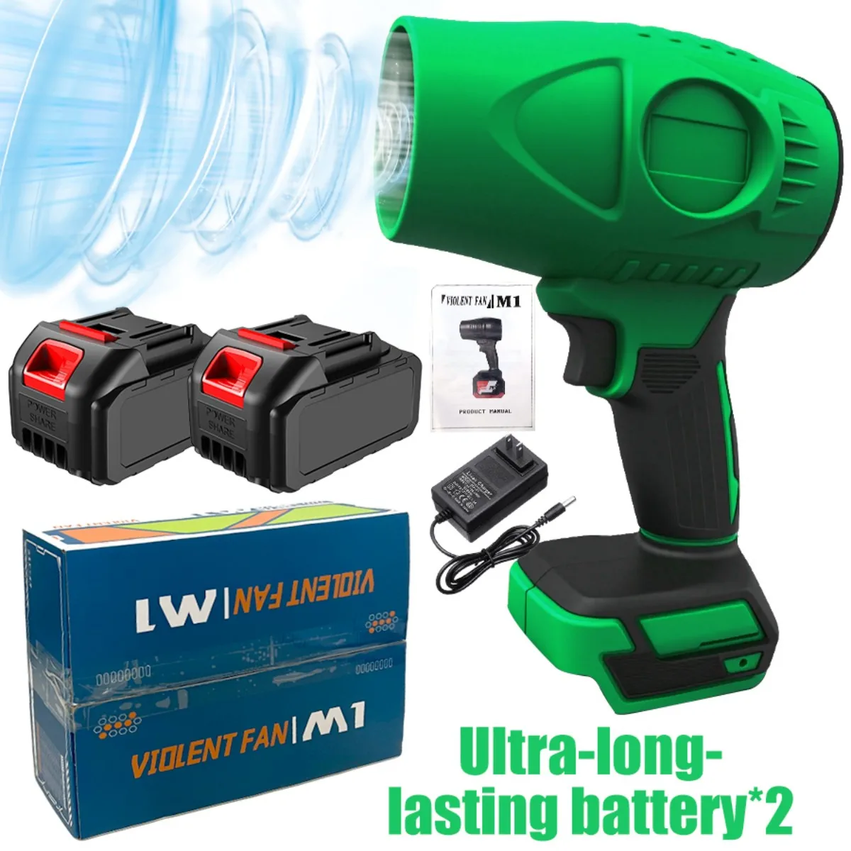 مجفف شعر لاسلكي يعمل بالبطارية مع شاحن سريع. تدفق هواء عالي الطاقة مناسب لإزالة الغبار الداخلي للسيارة ومقصورة المحرك #2