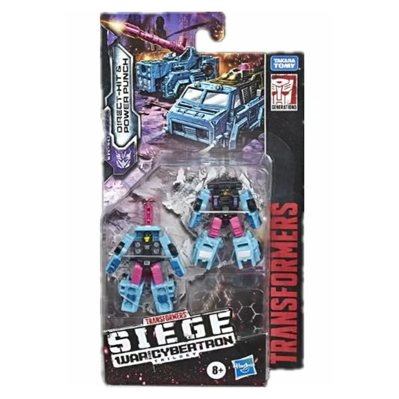 Hasbro Transformers Siege WFC-S47 Direct-Hit & Power Punch 4Cm Anime Original Action Figure Model Toy Birthday Gift Collection