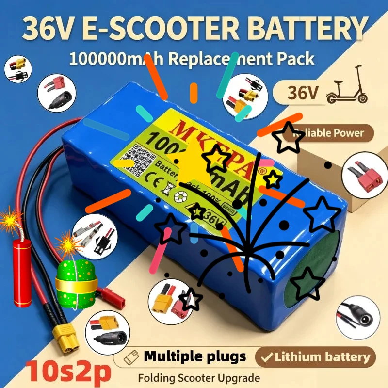 36V 100Ah Large‑Capacity 18650 Battery Pack 10S2P Structure Strong Output Long‑Lasting Life For Energy Storage Equipment