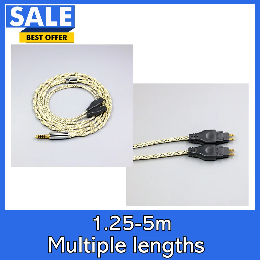 

TypeS 23AWG Litz Shield Silver OCC Earphone Cable For HDxxx HD660S HD58x HD6xx Sennheiser HD580 HD600 HD650 Headphone LN008935