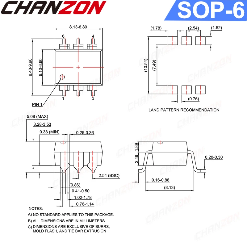 MOC3020 MOC3020M DIP DIP6 Optocoupler Photoelectric Optoisolator Opto Triac Coupler New and Original  IC In Stock Chanzon