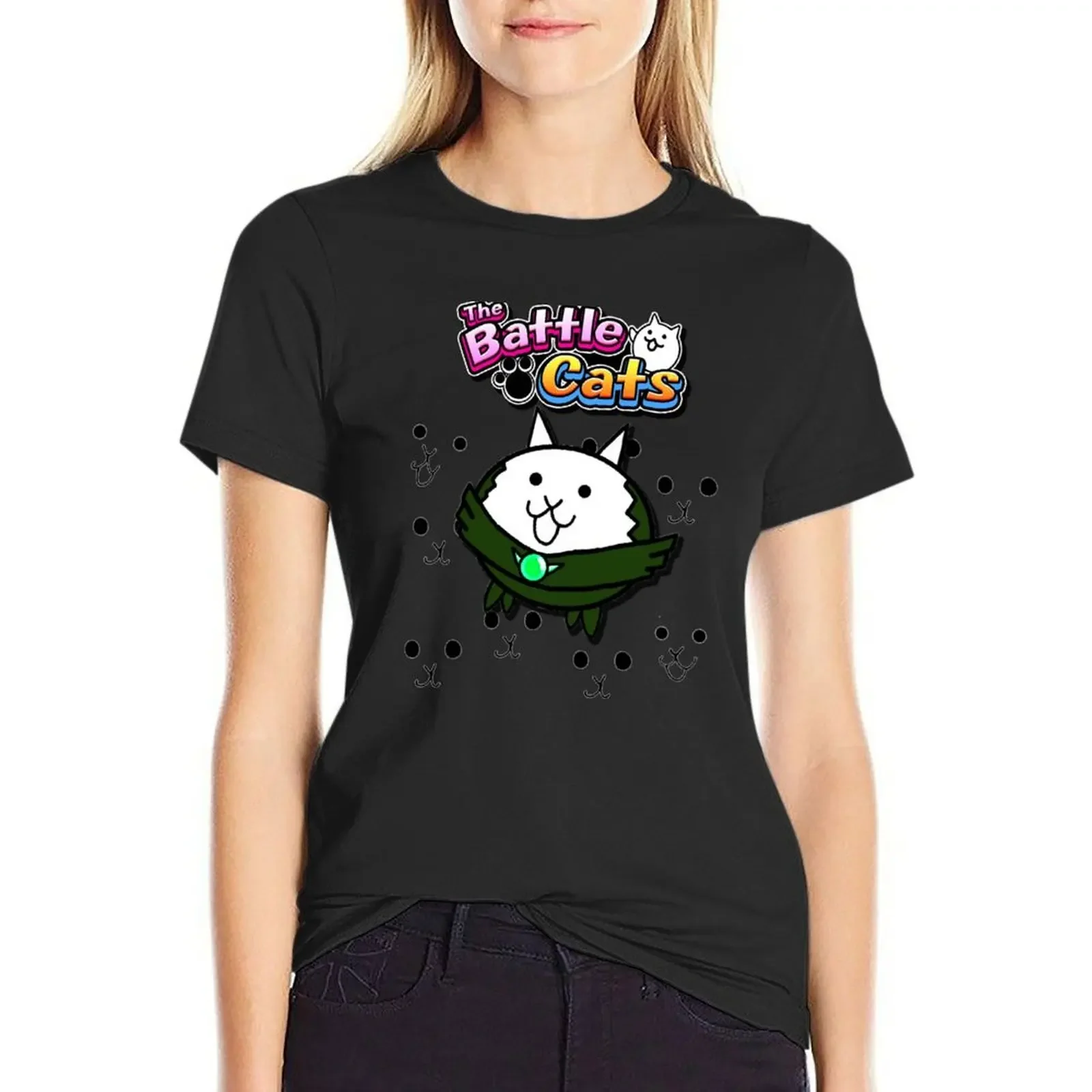 

Battle Cats - Relic Cat T-Shirt female quick-drying vintage Top Women