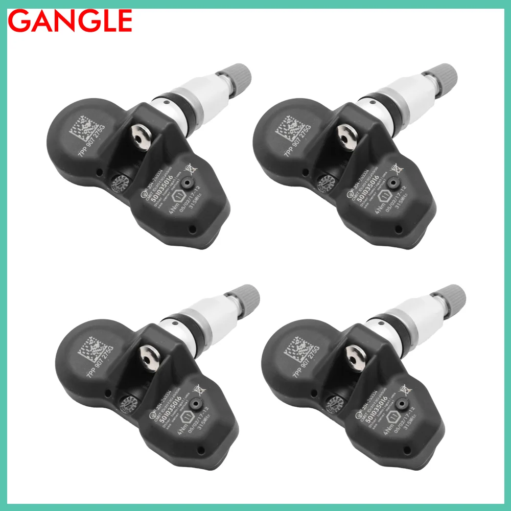 

4PCS TYRE AIR PRESSURE FOR 2019-2026 BENTLEY CONTINENTAL GTC TIRE PRESSURE SENSOR TPMS 433MHz 7PP907275F 4D907275B