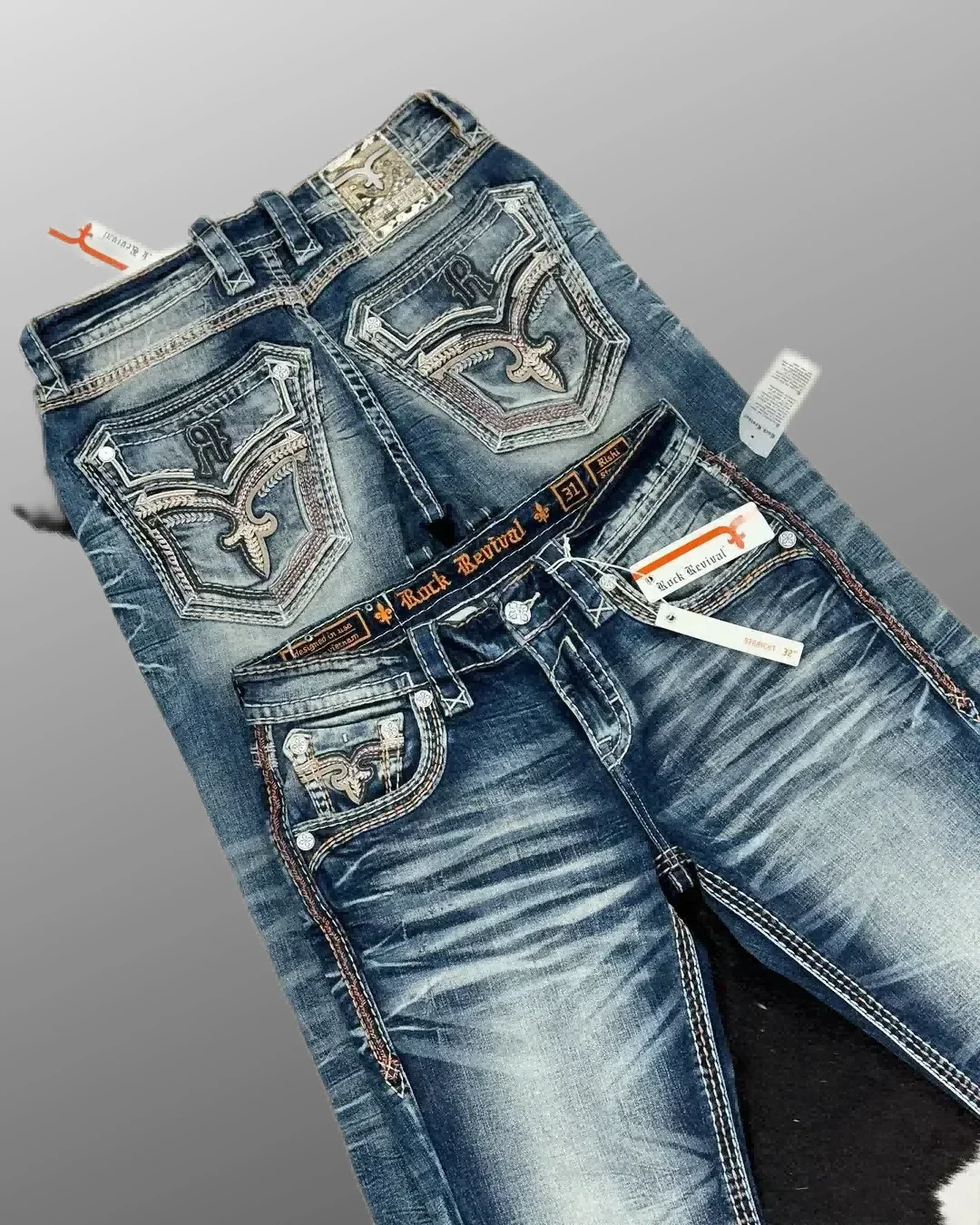 Y2k American New Style blau bestickte Kreuz muster Jeans Street Harajuku Casual Hip Hop Herren und Damen Retro Jeans