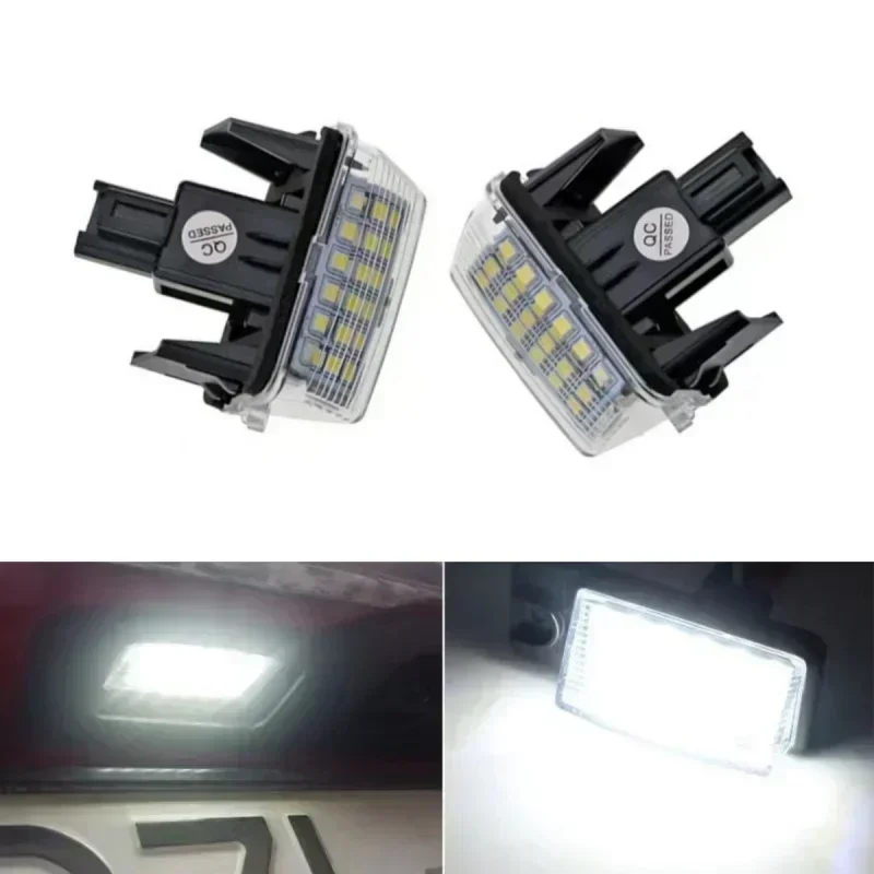 

12V LED Number Plate Lamp for Toyota Camry XV50 Highlander XU50 Avalon XX40 Yaris XP13 Prius C ABS License Plate Light Assembly