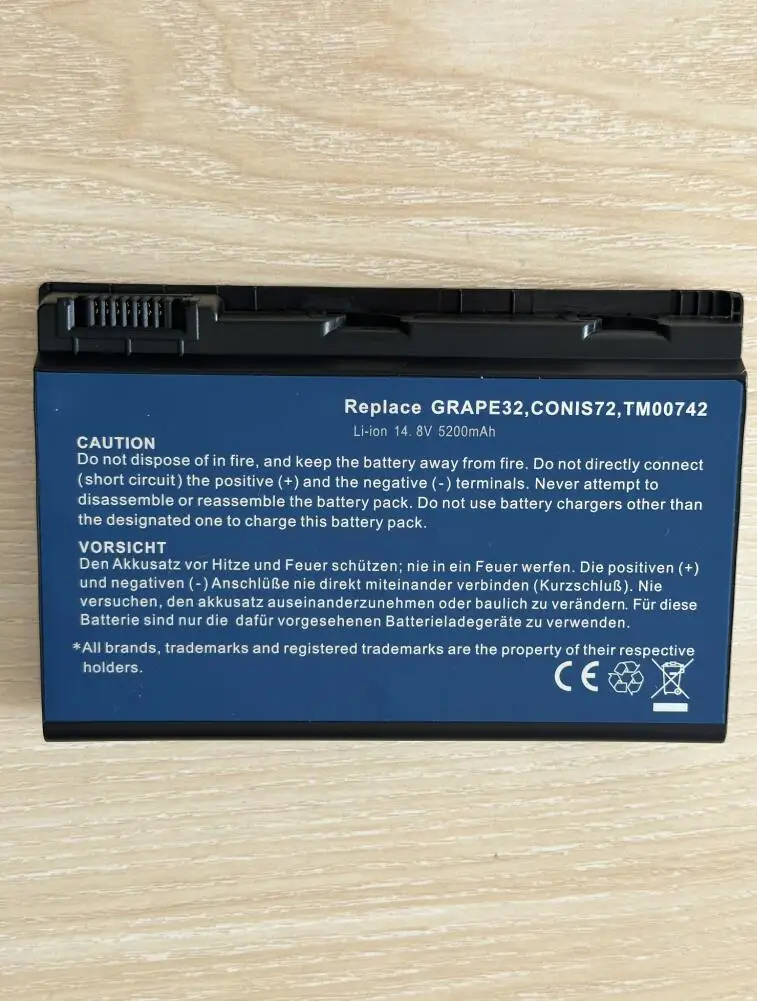 14.8V 8 Cells battery For Acer Extensa 5220 5235 5620 5630 7620 TravelMate 5320 5520 5720 7720 7520 6592 TM00741 TM00751 GRAPE32