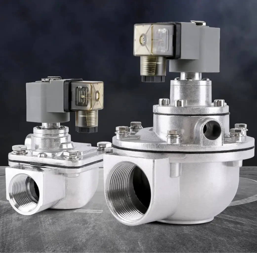 

24VDC 220VACSolenoid Diaphragm Valve Baghouse Right Angle Aluminum DMF-Z-20 25 40S 50S Dust Collector Pulse Jet Valve