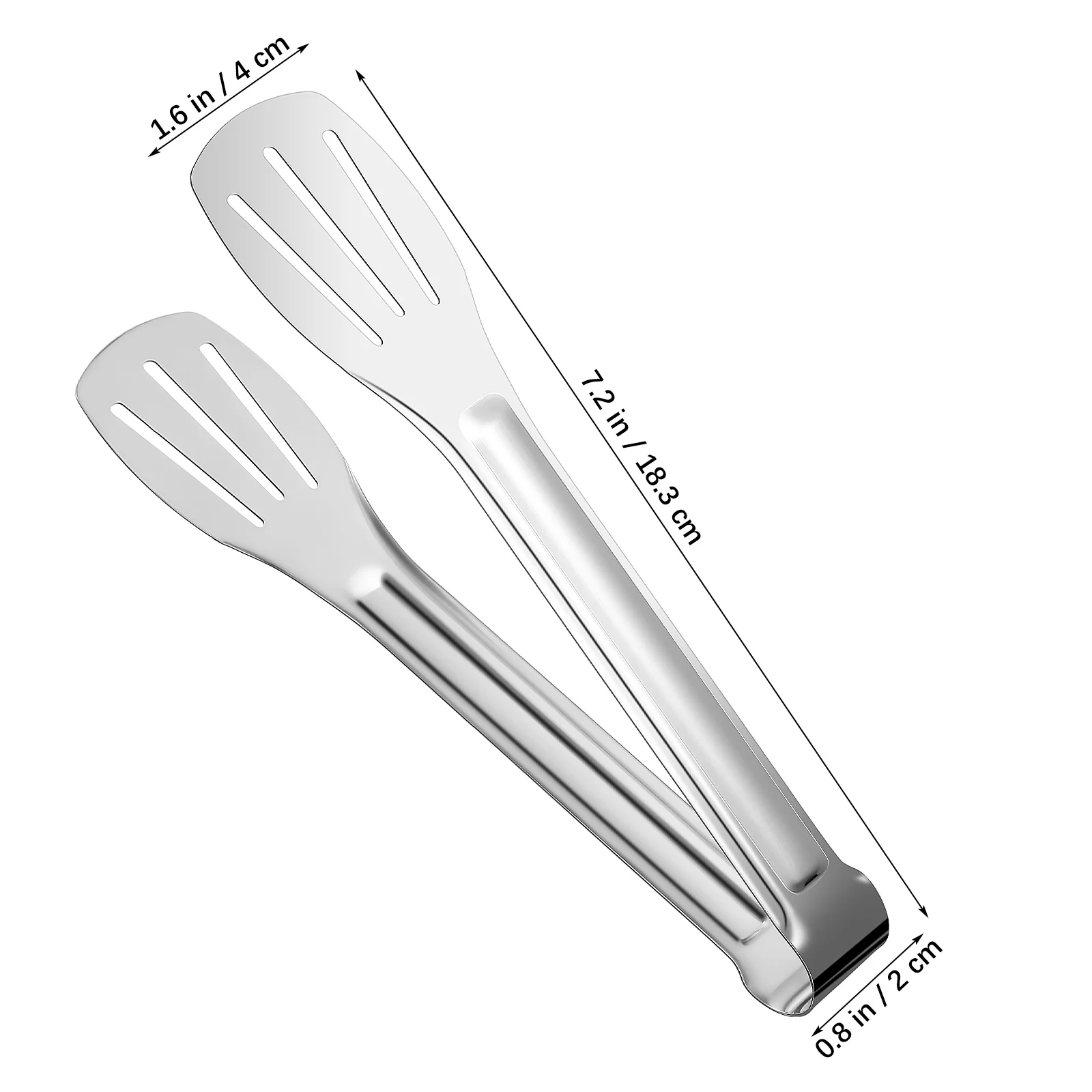 

8Pcs Stainless Steel Grill Tongs Barbecue Tongs Thick Metal Non Slip Handle Cooking Tools Kitchen Utensils Food Tongs,