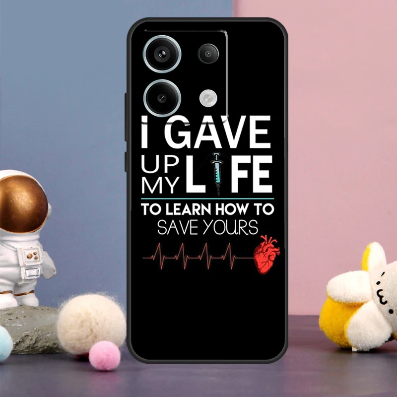 Doctor Nurse Medical Medicine Health Case For Xiaomi Redmi Note 9 10 11 12 13 Pro Plus 12S 11S 10S 9S Remdi 12 13 C 9C 10C Cover