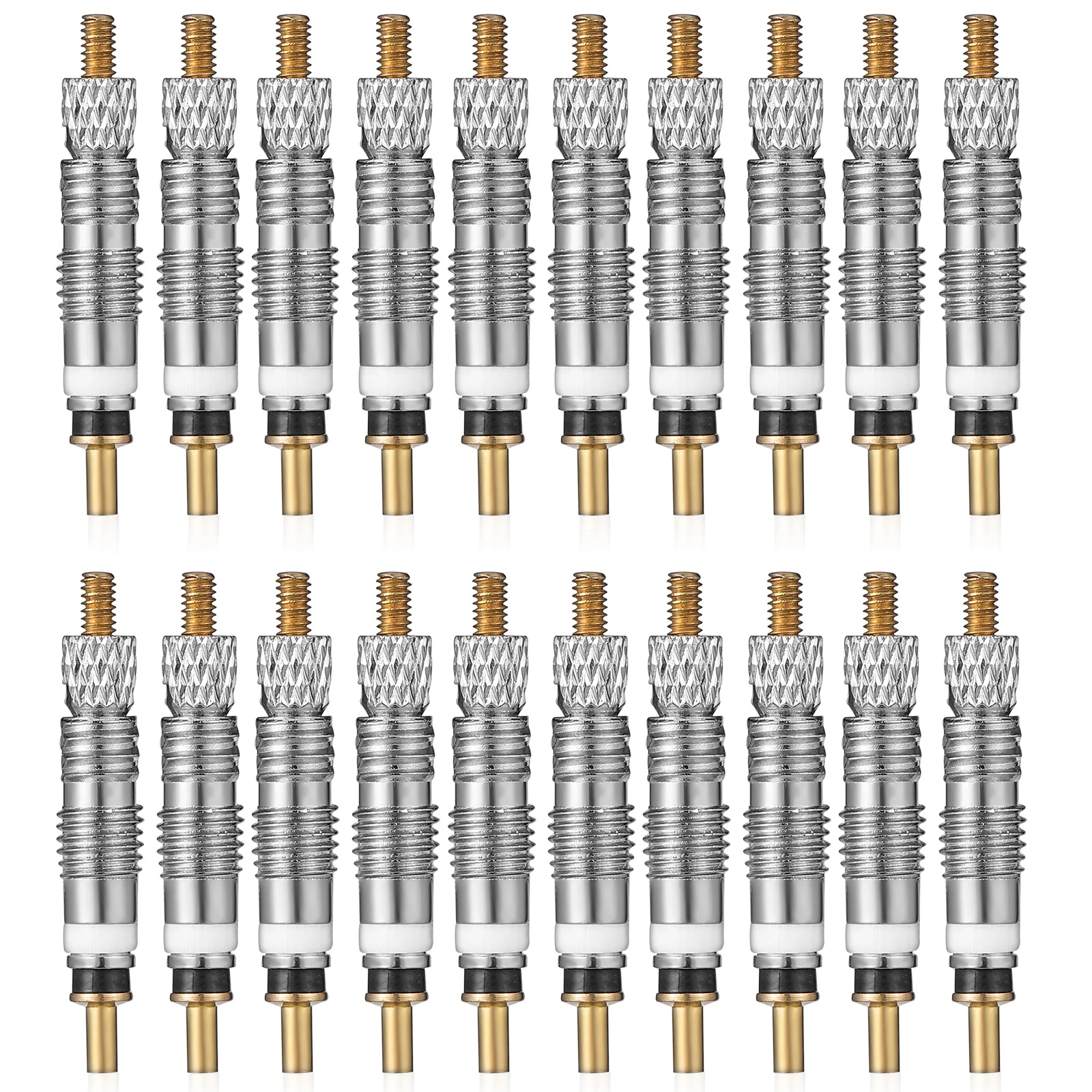 

20 Pcs Valve Copper Tire Cores Valve Stem Core Replacement French Stem Mountain Accessories Tire Core Durability