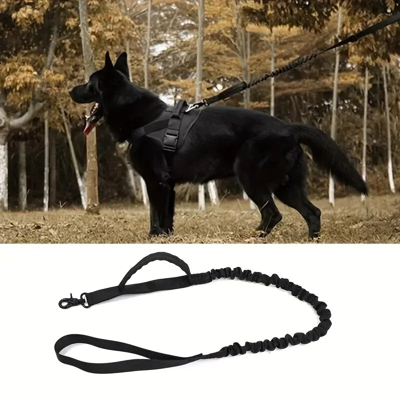 Pet Traction Rope Tactical Dog Leash Outdoor Training Large DogsRetractable Explosion-proof Dog Leash