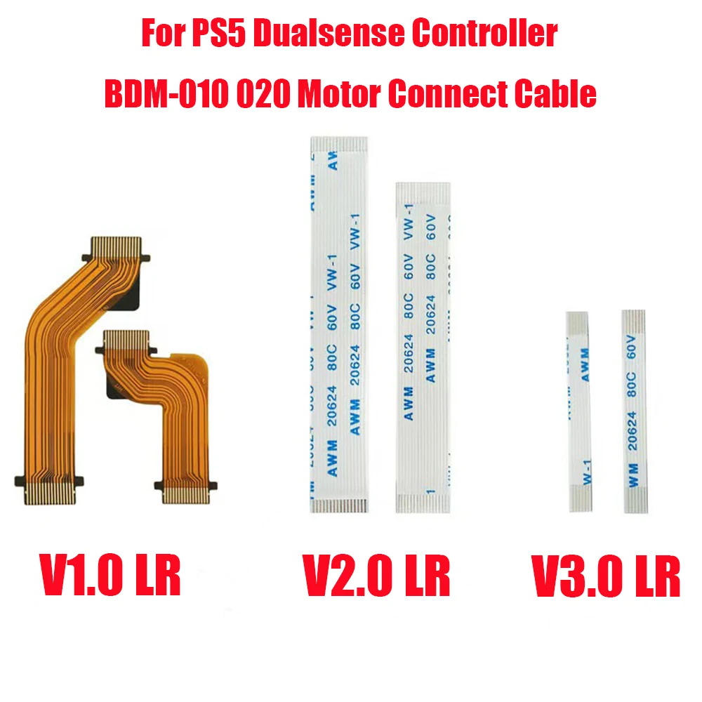 1/5 Pairs Replacement R2 L2 L1 R1 Trigger Button Ribbon Flex Cable for PS5 Dualsense Controller BDM-010 020 Motor Connect Cable