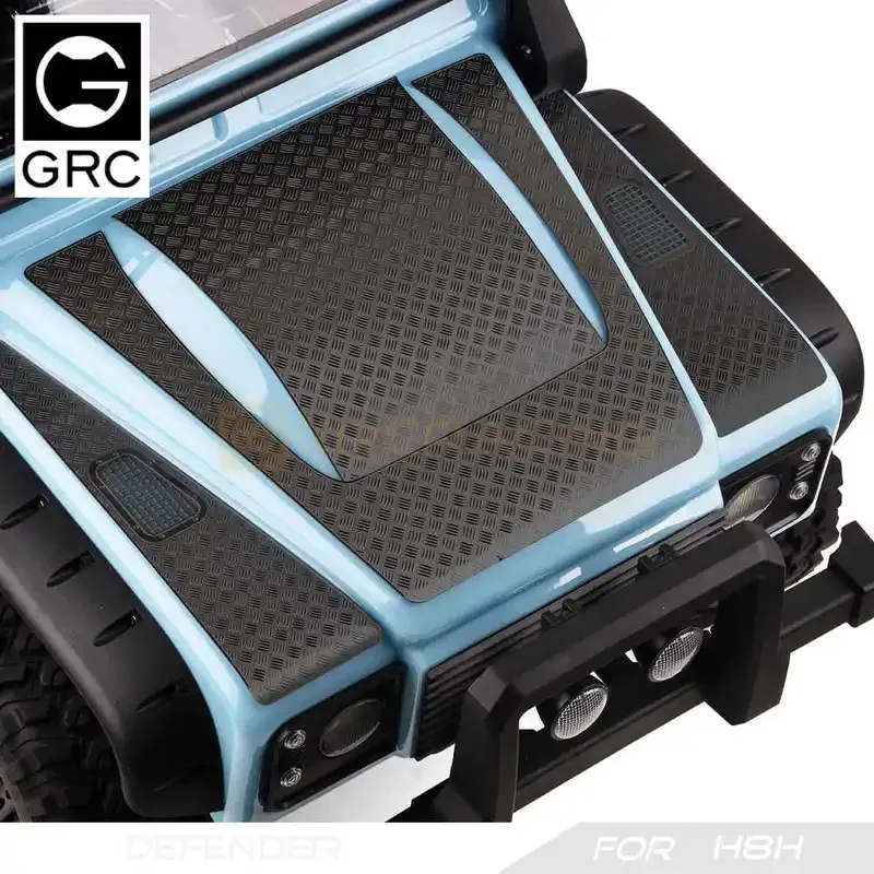 GRC H8H accessoires capot de défense feuille décorative B Simulation coque de voiture tôle acier inoxydable #     G190BS/BB
