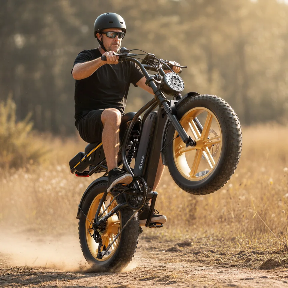 20" FAT TIRE ADULTS ELECTRIC BIKE 1500W PEAK 32MPH 48V 15AH MOUNTAIN EBIKE
