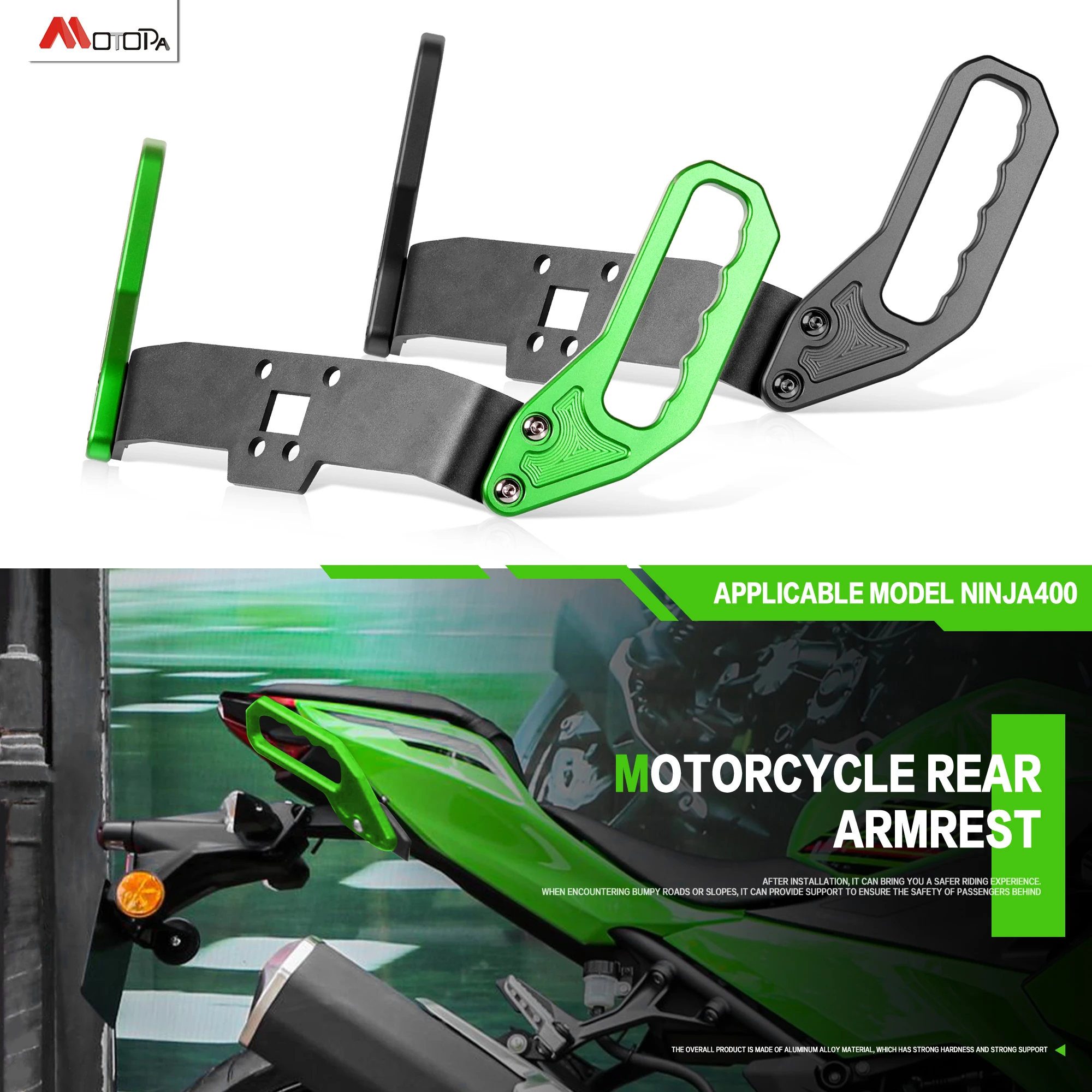 

Для Kawasaki NINJA400 Z400 2018 2019 2020 2021-2025 модифицированный мотоцикл NINJA 400 хвостовой подлокотник мотокросс заднее крыло задний поручень