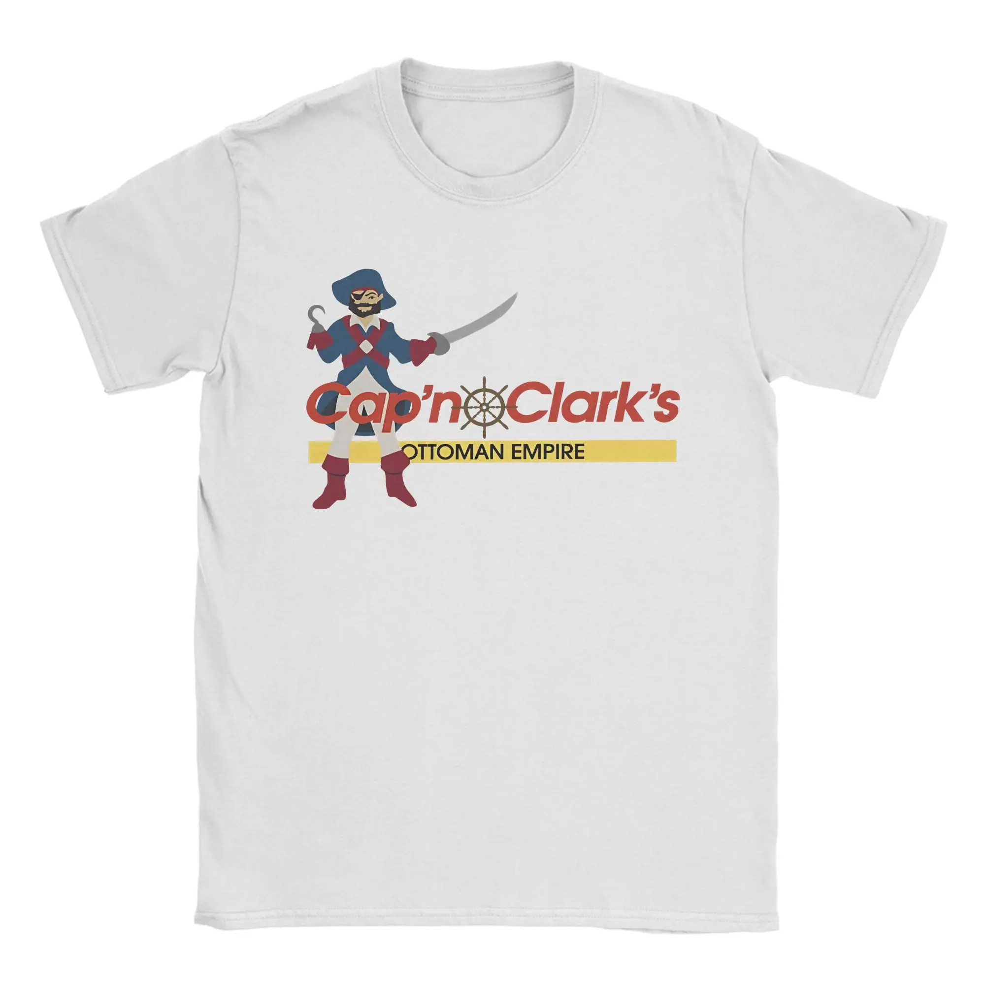 Movie Backrooms Cap'n Clark's Ottoman Empire T-Shirt Beach  Y2K Basic T-Shirts 100 Cotton Fashion Tee Shirt For Men's Print Tees