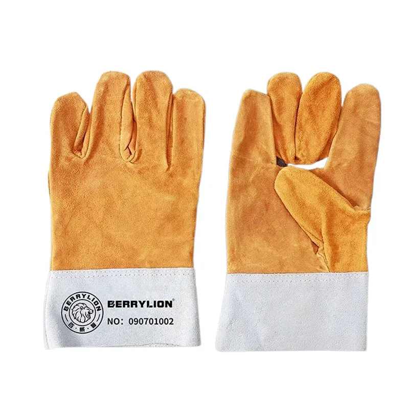 

Термостойкие сварочные перчатки, мягкие износостойкие кожаные перчатки, защитные перчатки сварщика, профессиональные строительные перчатки