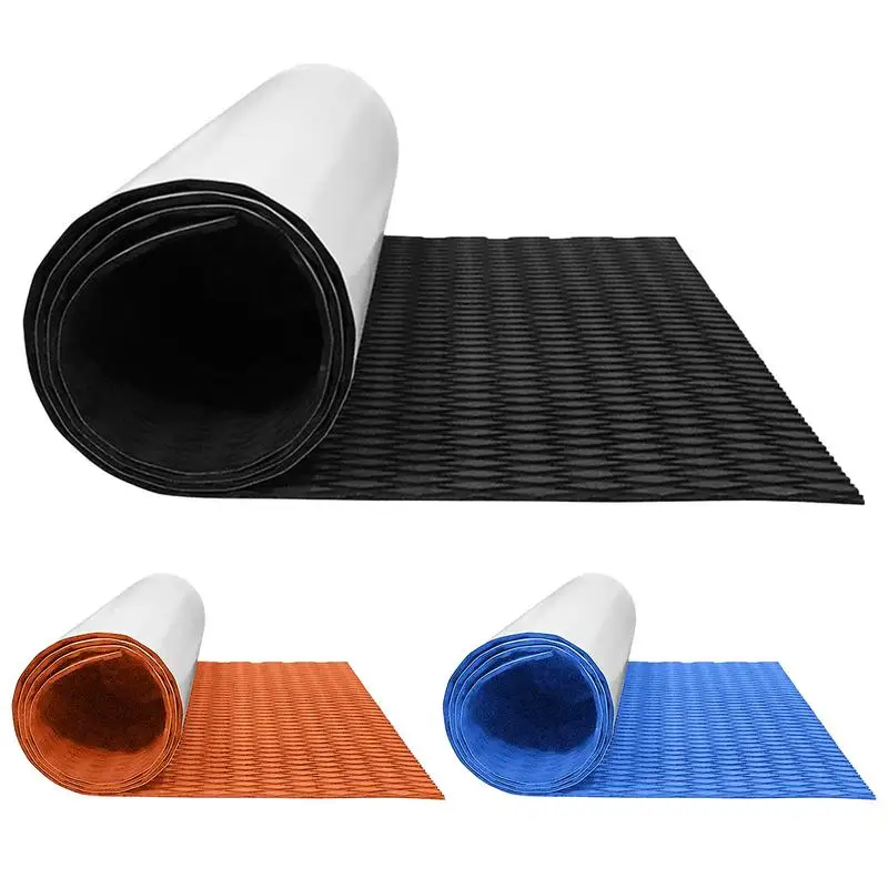 Surf Traction Pad Deck Grip Mat EVA Foam Boat Deck Mat Self-Adhesive Non-Slip Trimmable Sheet For Surfboard RV Yacht Kayak