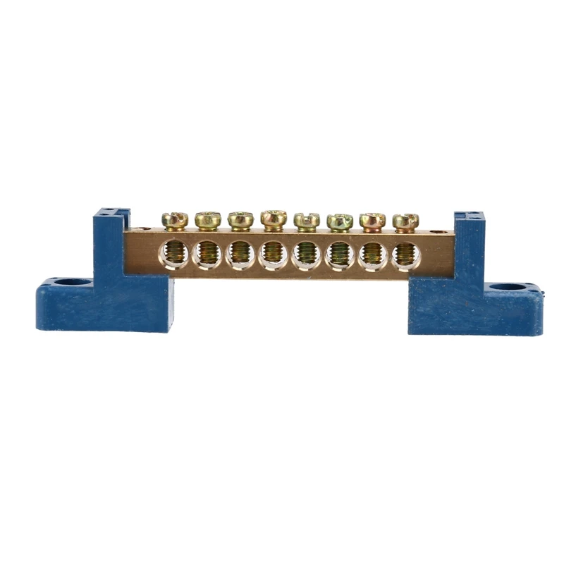 8 Terminal Bus Bar Terminal Block 20 Pack Brass Wire Screw Terminal For Car Boat Marine Ground Power Distribution