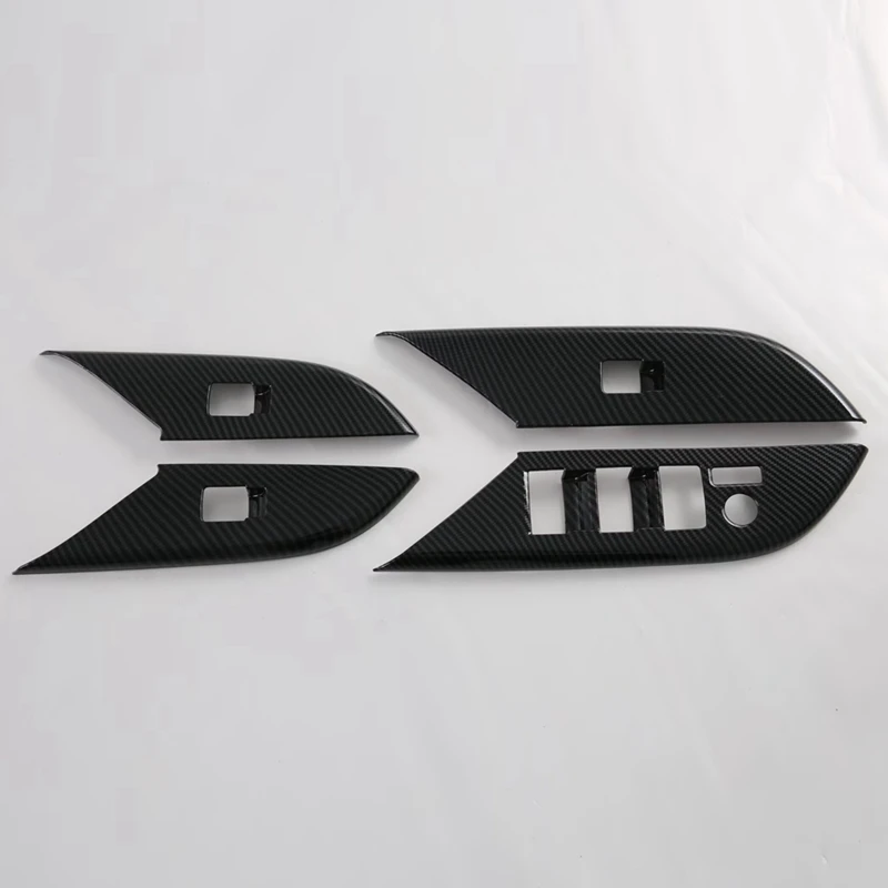 

KG1-jFor Toyota Hilux 2024 ABS Carbon Fiber Car Windows Lift Switch Panel Cover Trim Decoration Accessories