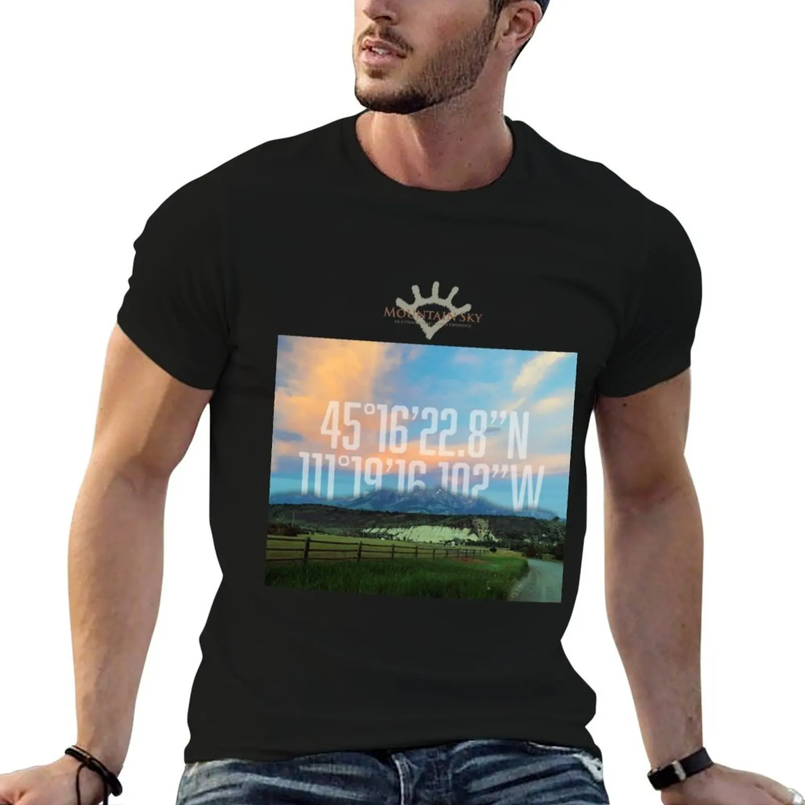 

Mountain Sky Luke T-Shirt t shirts for man cotton soft t shirt man luxury T-Shirt