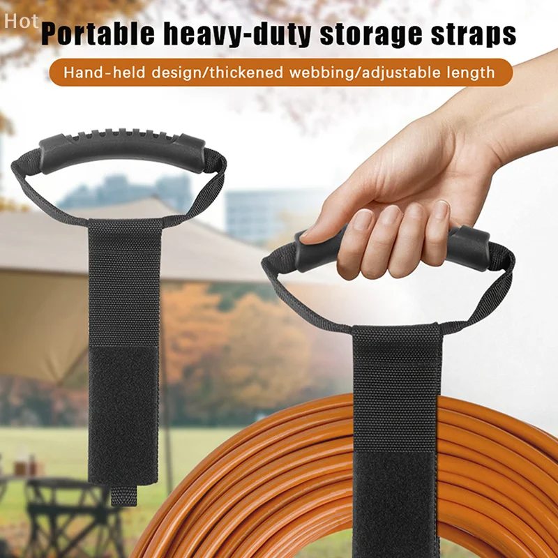 Extension Cord Organizer Multipurpose Heavy-Duty Storage Strap With Handle Fit Garages RV And Boat Storage And Organization
