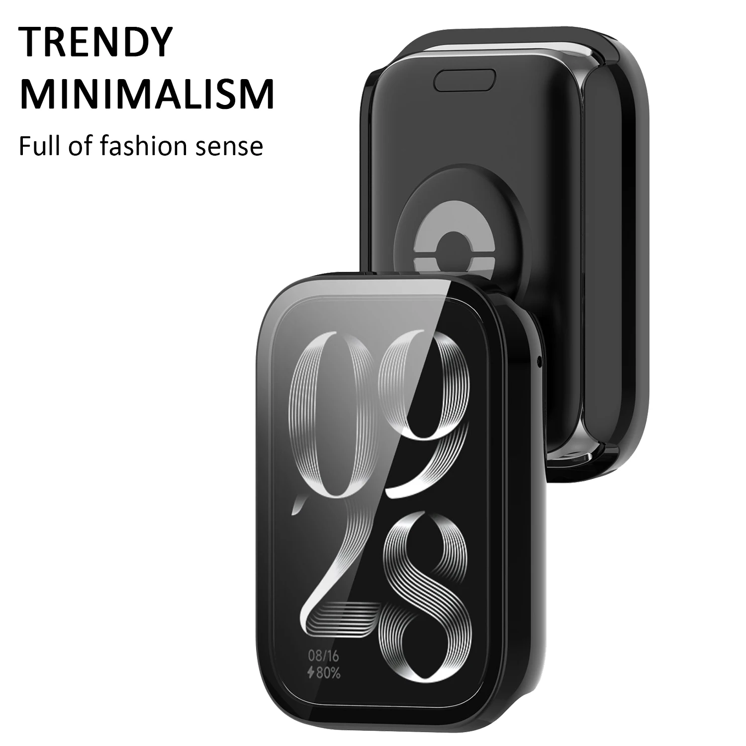 For Xiaomi Mi Band 10 Pro Case 2-in-1 Integrated PC Bumper + Tempered Glass Screen Protector Full Style Protective Cover Shell - view 2