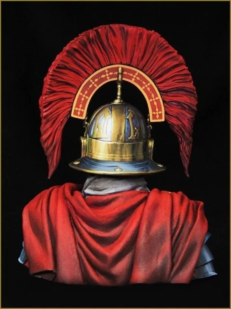 1/10 Scale Resin Bust Assembled Model Kit Ancient Roman Officer History Hobby Miniature Sculpture Unassembled and Unpainted view 4