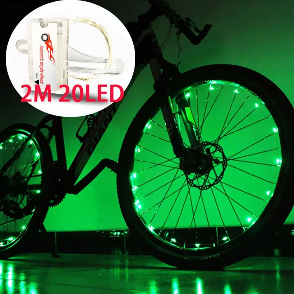 Multicolor Spoke Outdoor Equipment Mountain Bike 20 LED Bicycle lights Bike Wheel String Wheel Lamp