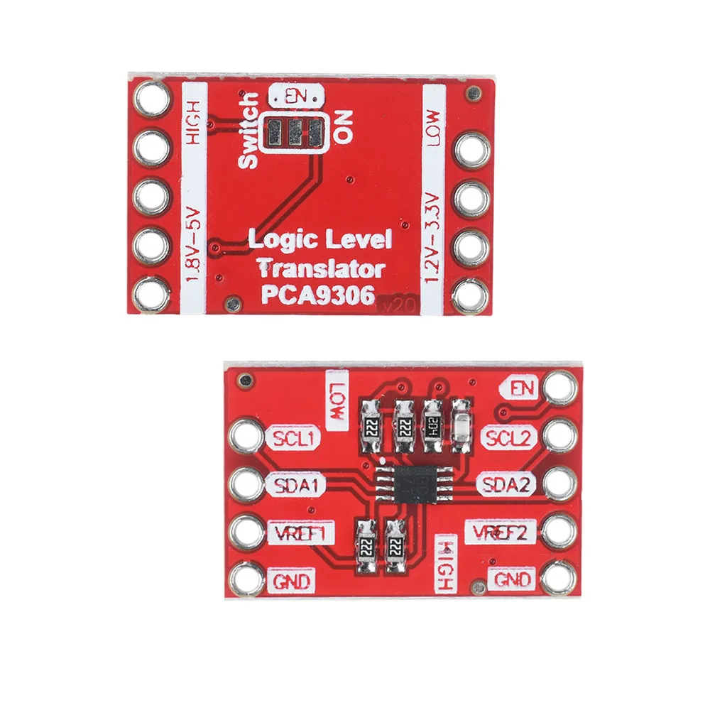 Módulo de ruptura de traductor de nivel PCA9306 I2C, voltaje IIC I2C, voltaje IIC I2C, Kit electrónico de traductor bidireccional Dual de 2 bits