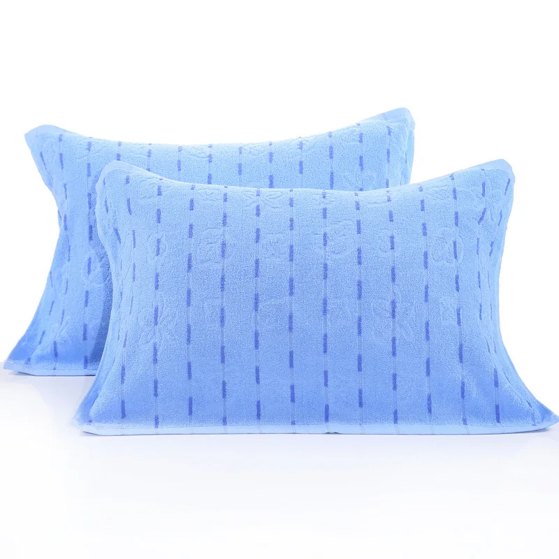 Student Specific Pure Cotton Pillowcase Blue School Dormitory Personal Protective Equipment Single Color Pure Cotton Adult