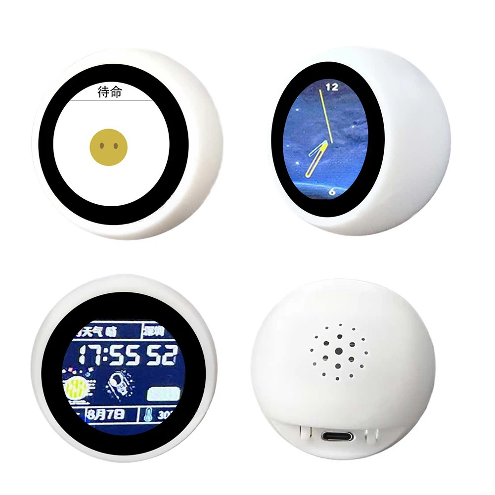 Робот с голосовым чатом AI, многофункциональный умный настольный робот, ЖК-дисплей, мини-робот, настольные украшения, 1,28 дюйма для домашнего декора