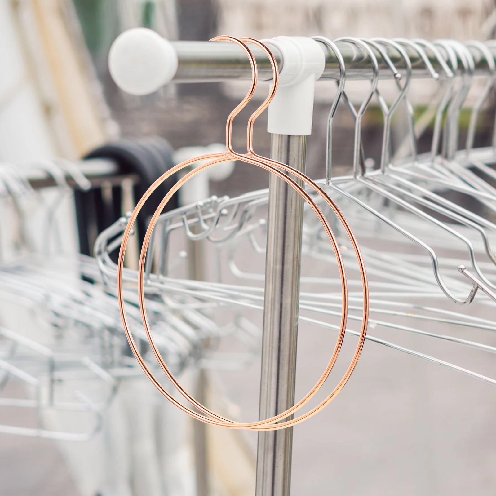 

4 Pcs Round Hanger Scarf Rack Belt Holder for Women Portable Tie Metal Hangers Iron Storage