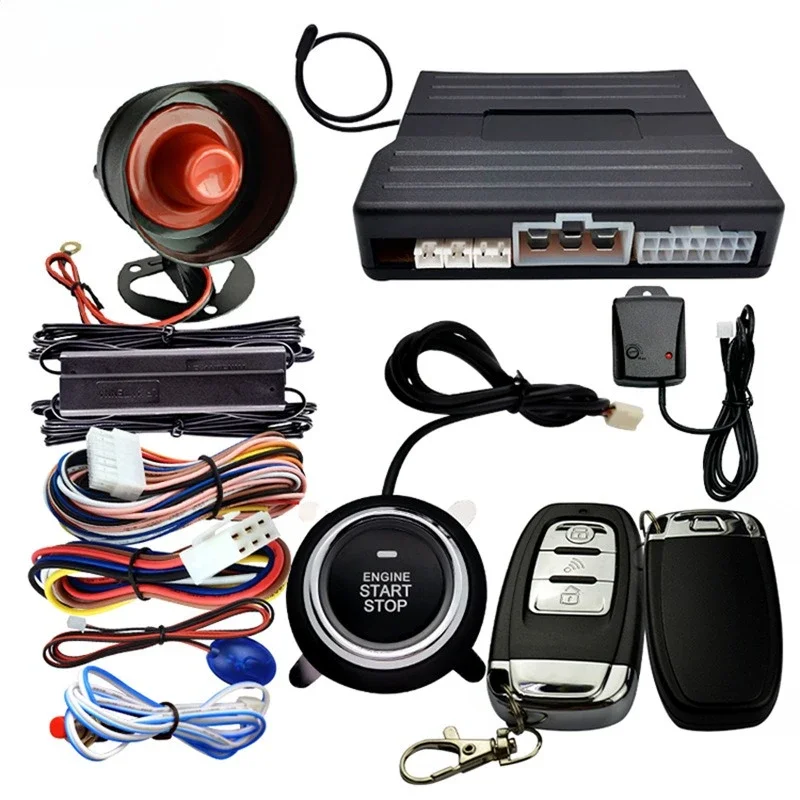 

New Product Modification One-click Start PKE Keyless Entry Remote Control Ignition System 12V Anti-theft Device One Vibration Al