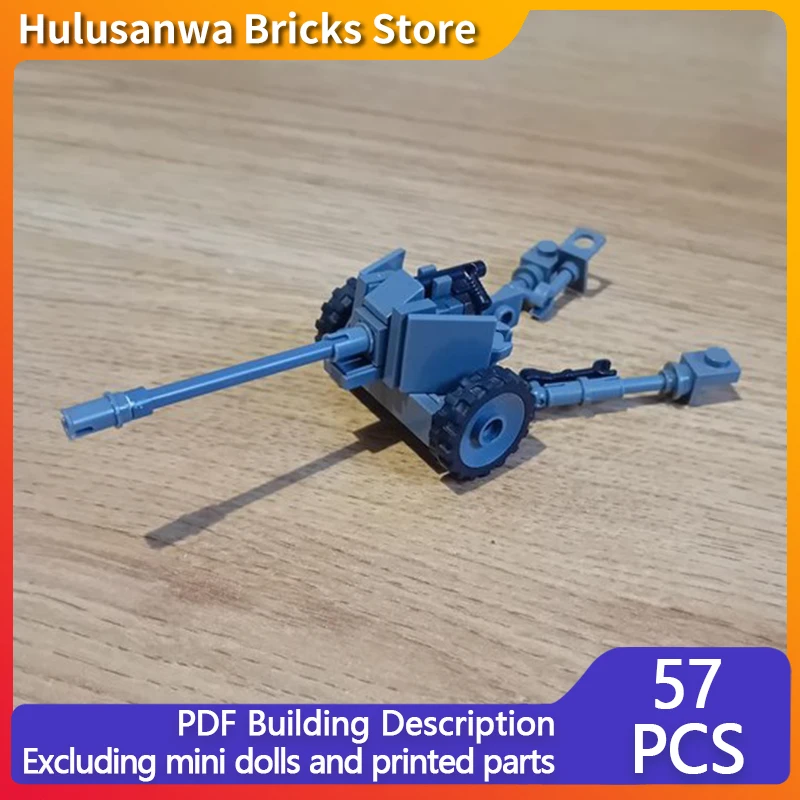 

Pak 40, модель военного танка WW2, MOC, строительные кирпичи, военное оборудование, модульные технологии, подарки, праздник, сборка, детские игрушки, костюм