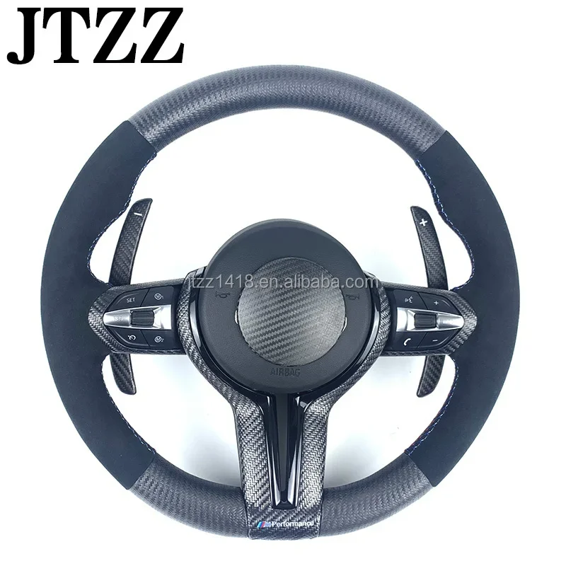 For BMW Dry Carbon Fiber Steering Wheel M-style F31 F30 F32 F33 F34 F36 3 Series 4 Series 430i 2013 2014 2016 2018