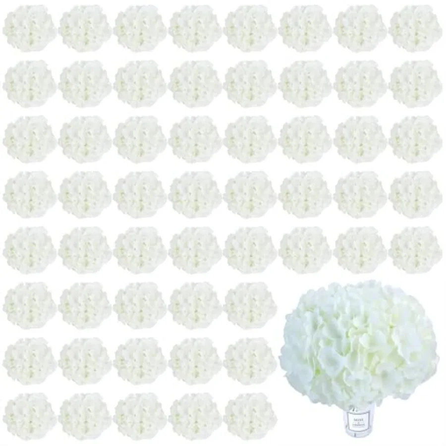 

Искусственные гортензии оптом, полные комплекты, шелковые цветы гортензии с стеблями, белые искусственные цветочные головки для свадьбы, вечеринки, дома, декора