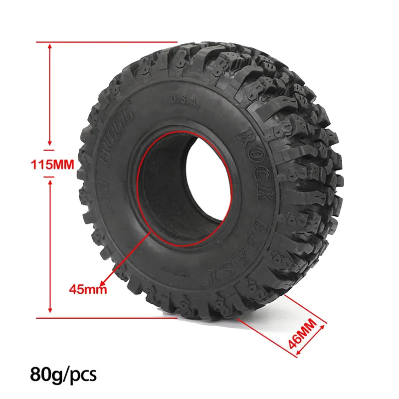 For RC Control Car 1/10 1.9 Tire Foam 115X46mm TRX4 Axial SCX10 Option Upgrade Parts