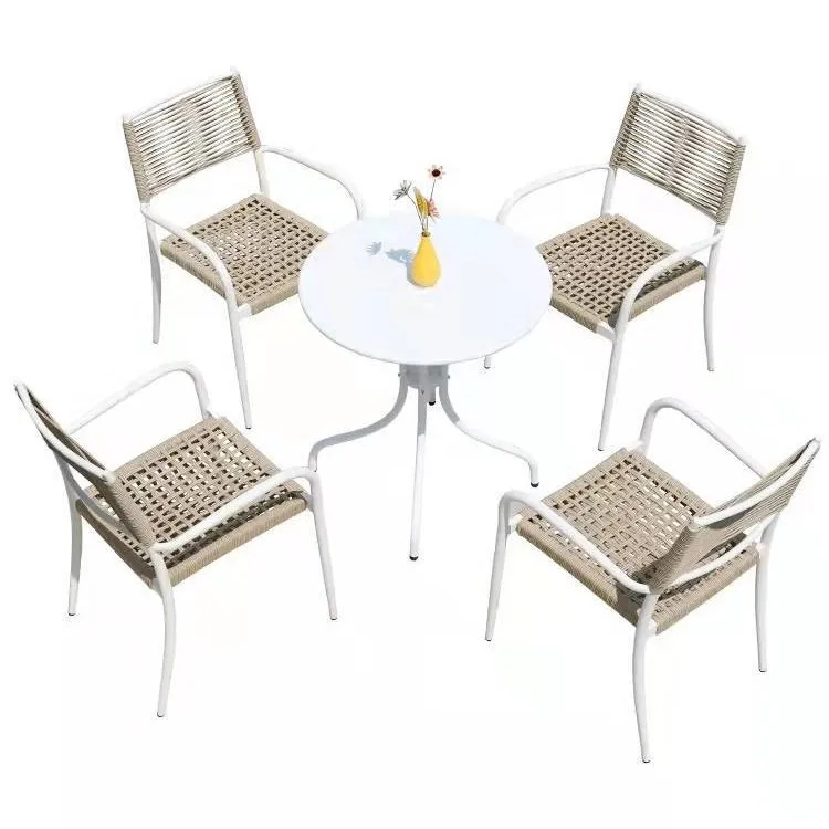 

Outdoor rattan chair courtyard garden outdoor table and chair leisure hotel model room